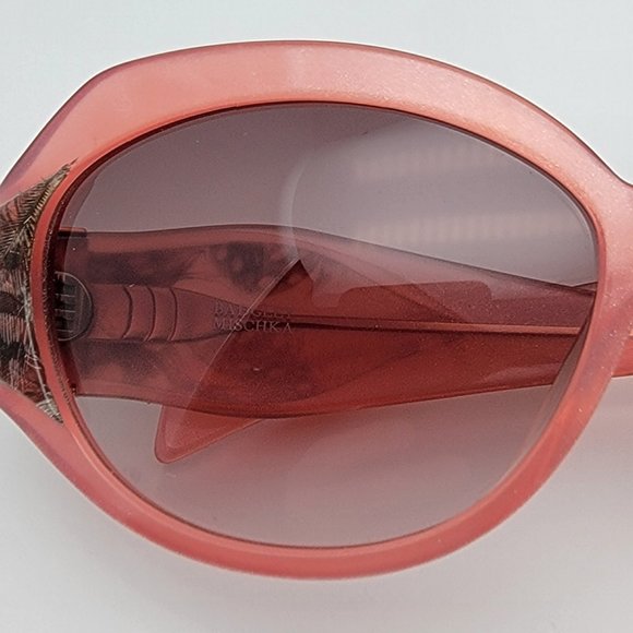 Sama Badgley Mischka Sofia Crystal Pink Gold Frame Grey Gradient Lens Sunglasses main image 9
